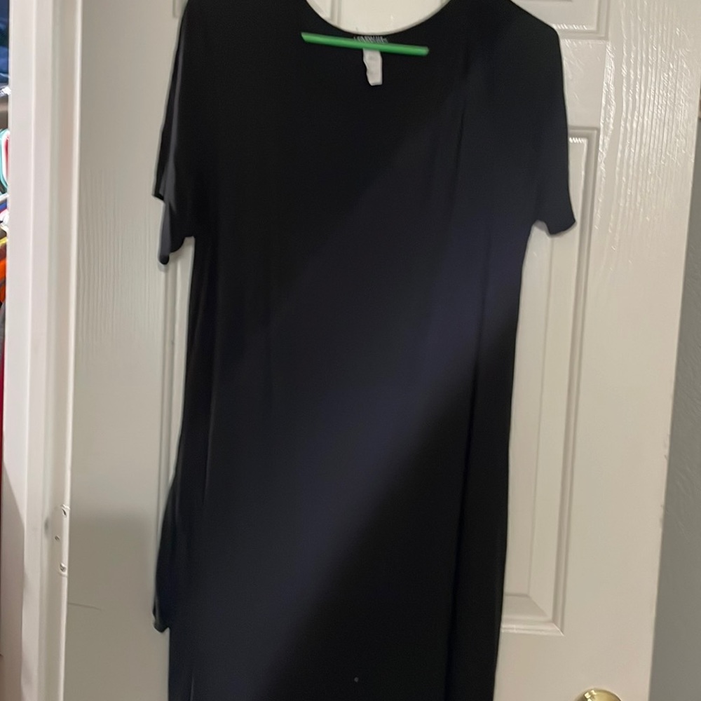 Black maxi dress